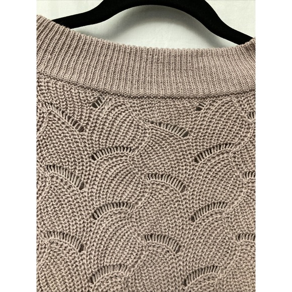 Sweet Lovely by Jen Women's Mauve Oversize Long Sleeve Sweater - SZ M/ - Picture 7 of 11